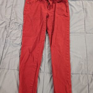 Stylish Red Women's Jeans